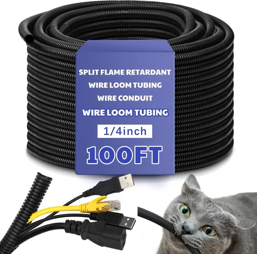 Vista 16 de Kanayu Tubo de Cable Divisible Ignífugo de Alta Temperatura Conducto de Cable Mangas de Cable Divisibles Tubería de Telar Conducto de Cable