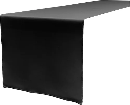 Vista 13 de LA Linen™ mantel de popelina de poliéster de 14 por 108 pulgadas Blanco P