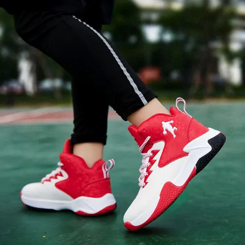 Vista 5 de Ucilxi Nuevos zapatos de baloncesto de moda antideslizantes resistentes al desgaste para niños