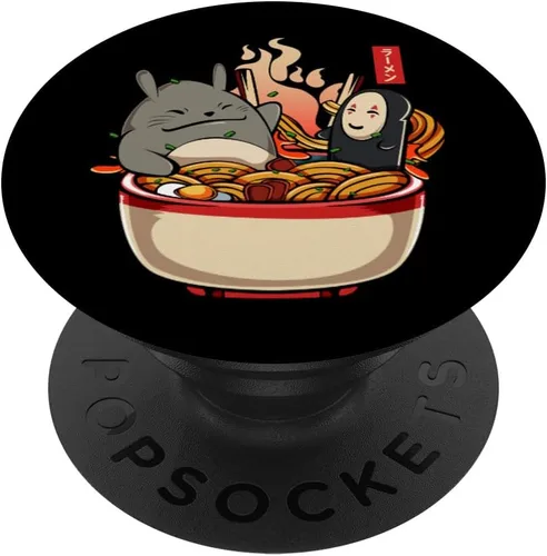 Vista 7 de Ramen Pool Party - Gran Kawaii Japón Anime Fideos Comida PopSockets PopGrip: Agarre intercambiable para teléfonos y tabletas PopSockets MagSafe