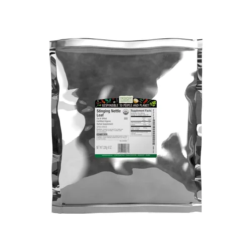 Frontier Co-op Hoja de ortiga, 1/2 libra, cortada y tamizada para tés, sopas, batidos y salteados (el embalaje puede variar)