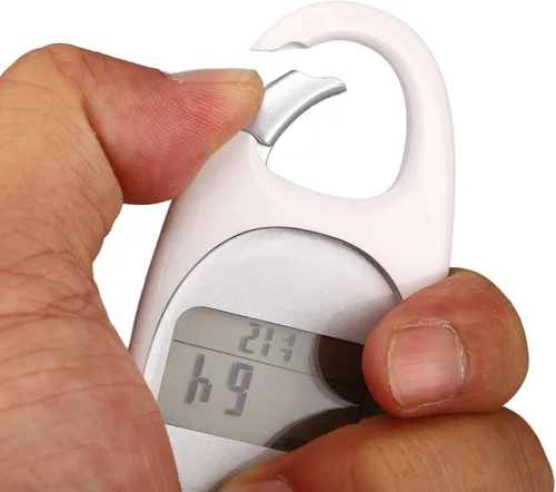 Vista 7 de Contador de pasos, podómetro 3D para caminar con clip, modo de ahorro de energía, pantalla LCD transparente, mosquetón simple, podómetro