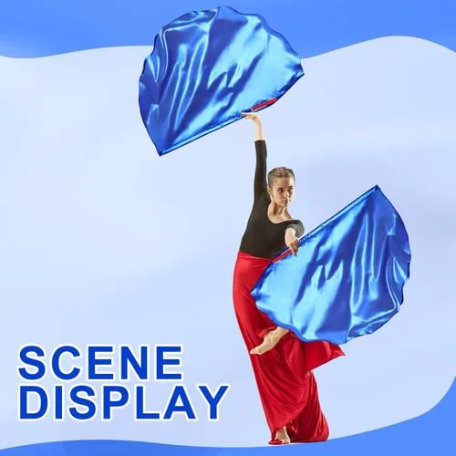 Vista 52 de HunnmingRe Juego de 8 banderas de baile de adoración con 8 piezas de barra escalable de 29.5 x 39.3 pulgadas, banderas de iglesia de alabanza