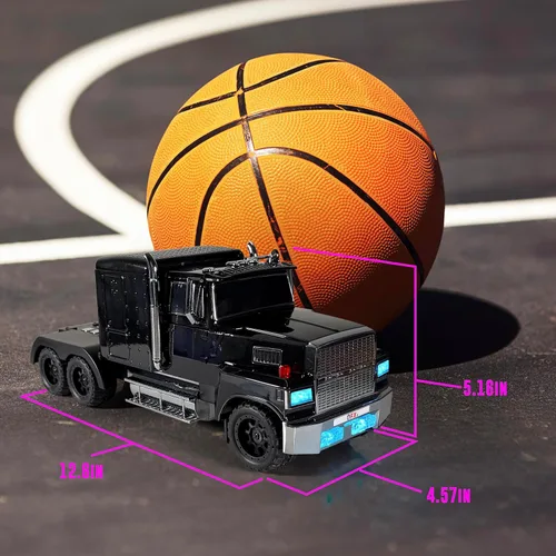 Vista 5 de Replica de altavoz Bluetooth para camión (BT-1985), recargable con luces LED, emparejamiento TWS, radio FM, reproducción USB/TF, entrada AUX