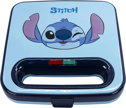 Vista 6 de Uncanny Brands Disney Lilo y Stitch Máquina para Hacer Waffles - Haz Waffles de Lilo y Stitch - Electrodoméstico de Cocina