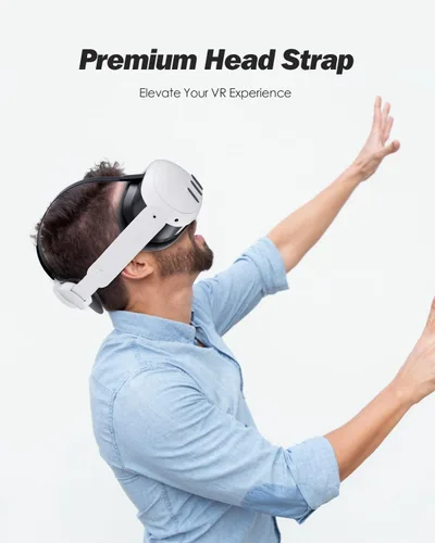 Vista 7 de SUPERUS Head Strap for Meta Quest 3 - Elite Headstrap Replacement for Oculus Quest 3, VR Accessories Compatible with Meta Quest 3 - Enhanced