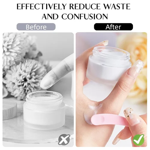 Vista 6 de TUZAZO 200 mini espátulas para cosméticos, espátulas de maquillaje desechables a granel, mini espátulas de plástico para maquillaje para mezcla