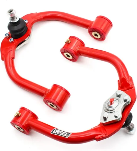 Vista 9 de Brazos de control superiores delanteros con elevación de 1-4 pulgadas para Jeep Liberty 2002-2007, incluye 2 brazos de control superiores delanteros