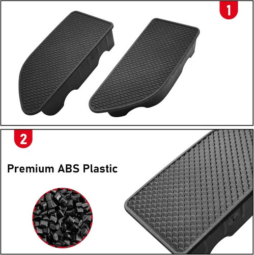 Vista 5 de Yumzeco Fundas de bolsillo para riel de cama Compatible con 2019-2025 GMC Sierra 1500/Chevy Silverado 1500, 2020 2021 2022 2023 2025