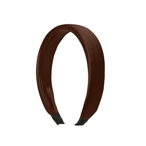 Vista 11 de Motique Accessories Diadema acolchada negra para mujer Satén negro