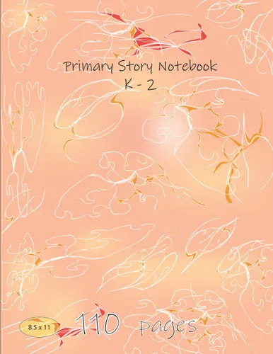 Primary Story Journal Composition Book Pink Marble, Grades K-2 Kindergarten Writing Journal, Draw and Write Storybook Notebook, Large 8.5 x 11, 110