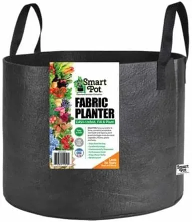 Vista 8 de Park Seed Smart Pot - Maceta de tela, capacidad de 3 galones, color negro