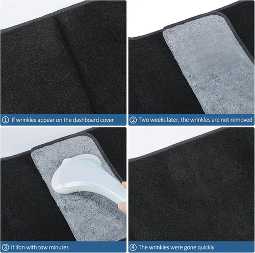 Vista 3 de Alfombrilla para salpicadero compatible con Chevy Tahoe Suburban Denali Avalanche 07-14, GMC Yukon/XL, Chevy Silverado 07-13, GMC Sierra sin altavoz