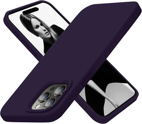 Vista 12 de Cordking Funda diseñada para iPhone 15 Pro Max, funda de silicona ultradelgada a prueba de golpes con [forro de microfibra suave antiarañazos], 6.7