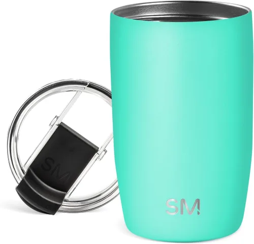 Vista 80 de Simple Modern Taza de café de viaje Tumbler con tapa abatible Reutilizable, aislada, de acero inoxidable, taza de café helado Cold Brew, termo