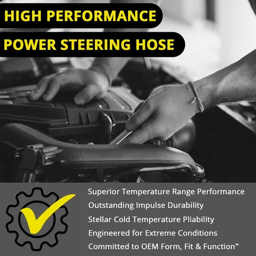 Vista 3 de Edelmann Elite 71878E - Manguera de presión de dirección asistida, accesorios y equipo de automóvil, para Ford 1997-90; Bronco, Explorer, Ranger