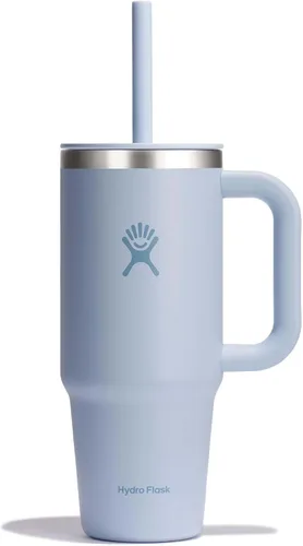 Vista 31 de Hydro Flask Vaso de Viaje de 40 Oz con Asa, Tapa y Pajita - Acero Inoxidable Aislado en 40 Oz Birch