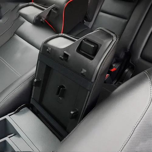 Vista 2 de INTGET Cubierta de Reposabrazos de Consola Central para Accesorios Ford Ranger 2019 2020 2021 2022 2023 Interior de Cuero Cubierta de Consola