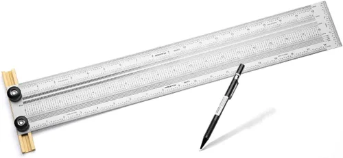 Vista 9 de POWERTEC Cuadrado para enmarcar, cuadrado de carpintero de acero de 16 x 24 pulgadas con mesas de viga, herramientas de marco y regla de ángulo