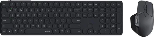 Vista 12 de Rapoo 9010M Combo de teclado y mouse multidispositivo, juego de teclado y mouse inalámbrico 2.4GHz/Bluetooth 5.0/4.0 para Windows/Mac/Linux/Chrome