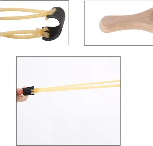 Vista 3 de Juguete de catapulta de madera para principiantes, juguete de catapulta de entrenamiento de habilidades de caza al aire libre, utilizado