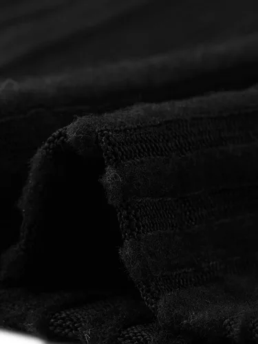 Vista 5 de Allegra K Camisetas casuales de manga larga abombadas con cuello redondo y corte ajustado para mujer