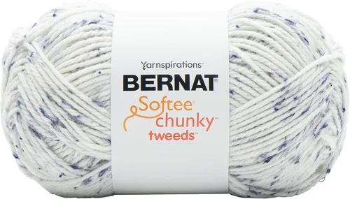 Vista 17 de Bernat Softee Chunky - Paquete de 3 hilos, 2.8 oz, Super Voluminoso Calibre 6 - Malva Oscuro - Lavado y Secado a Máquina