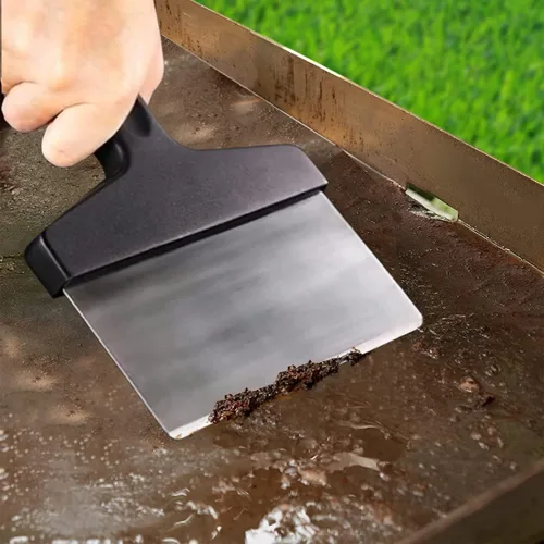 Vista 4 de Kit de limpieza de parrilla para Blackstone 15 piezas - Kit de limpieza de parrilla resistente con piedra para parrilla, raspador de parrilla