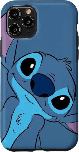 Vista 29 de Disney Lilo y Stitch Linda Carátula de Stitch en Color Gris Pizarra para iPhone 17