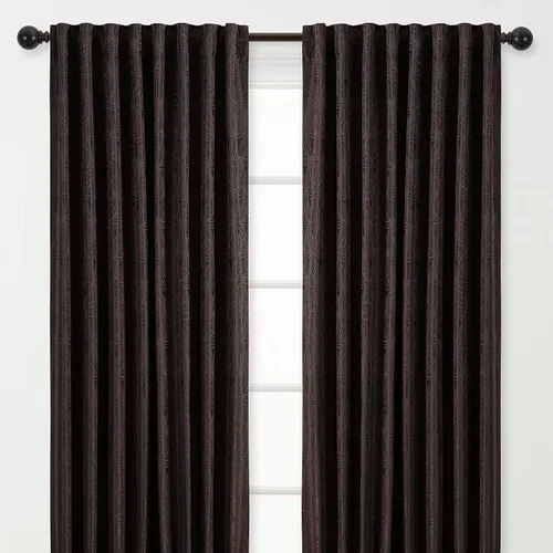 Vista 15 de Chanasya - Paneles de cortina con textura en relieve para sala de estar, dormitorio, ventana, patio, oficina, sala de estar. Cortinas para oscurecer