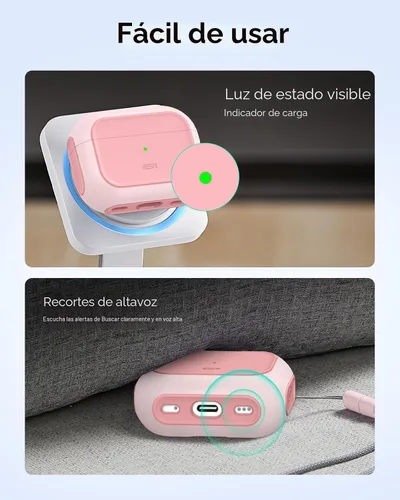 Vista 9 de ESR Funda para AirPods Pro 3, Compatible con Funda de AirPods Pro de 3ª Generación (2025), Compatible con MagSafe, Cubierta de Protección Completa