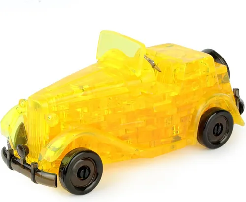 Vista 25 de Rompecabezas de cristal 3D clásico para automóvil, rompecabezas de cristal para rompecabezas a partir de 16 años, 54 piezas (negro)