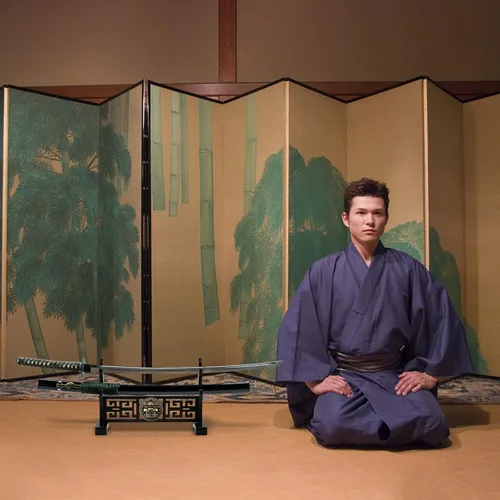 Vista 5 de Ekkhysis Kylin - Soporte acolchado de 2 niveles para espada, soporte de exhibición para sable de luz Tanto Samurai Cosplay Blade Tanjirou Demon