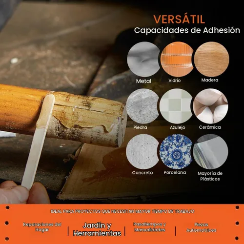 Vista 5 de Brampton Epoxi extra resistente, vida útil de 20 minutos, kit de pegamento epoxi impermeable de 2 partes para azulejos, metal, cerámica, vidrio