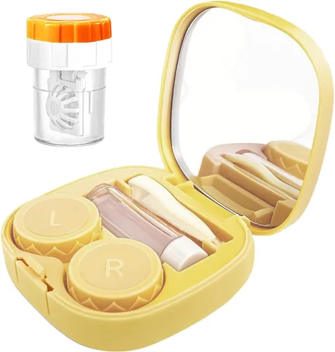 Vista 8 de Kit de funda para lentes de contacto con lavadora limpiadora, kit de herramientas de extracción de aplicador de lentes de contacto con botella