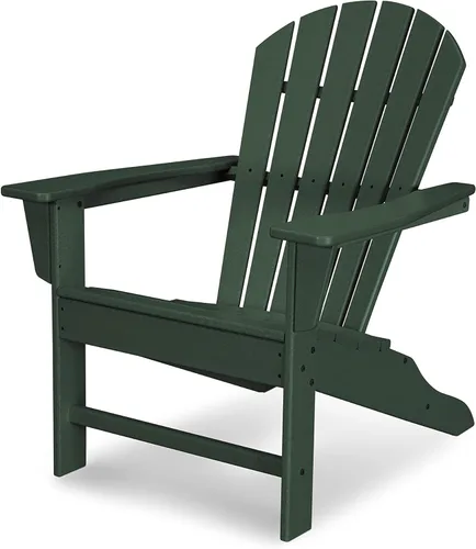 POLYWOOD South Beach Adirondack, sillón ideal para la playa., Verde