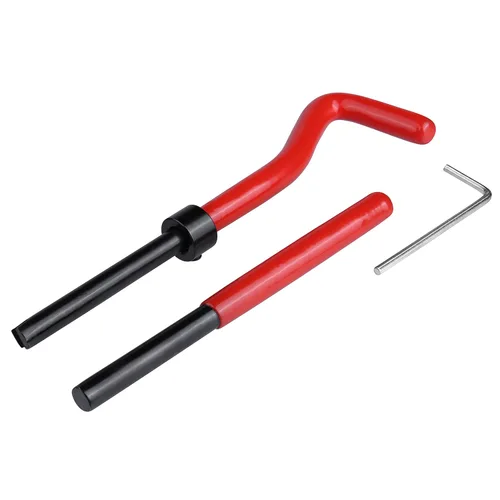 Vista 6 de Yakamoz Kit de reparación de roscas M8 métricas M8 x 1.25 inserciones de bobina helicoidal reparación de rosca pelada roscas dañadas roscas roscas