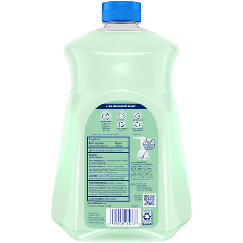 Vista 6 de Dial Recambio de jabón de manos antibacteriano espumoso, pera fresca, 52 onzas líquidas