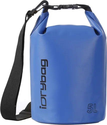 Vista 7 de IDRYBAG Bolsa seca para kayak impermeable 2L/5L/10L/15L/20L, pequeña bolsa impermeable para navegación