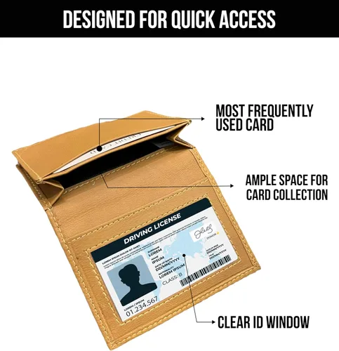 Vista 2 de Cartera de cuero 100% auténtico.., Marrón, Cartera de cuero