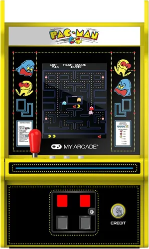 Vista 2 de My Arcade Pac-Man Micro Player Pro: Juego de arcade retro mini portátil de 17,1 cm, video juego coleccionable de clásicos de arcade, arcades