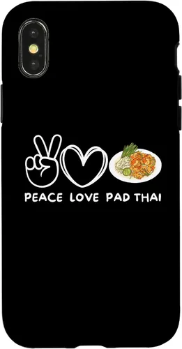 Vista 4 de iPhone 15 Peace, Love Pad Thai Retro Pad Thai Lover Food Lover Case