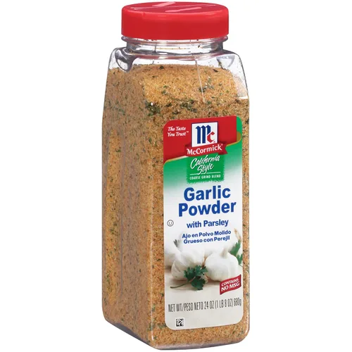 Vista 8 de McCormick Polvo de ajo estilo California con mezcla de molienda gruesa de perejil, 3 onzas