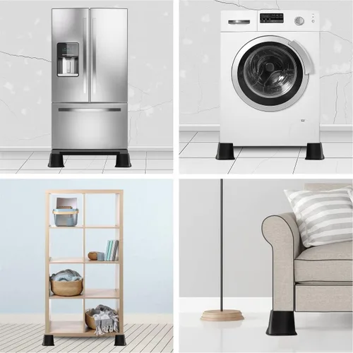 Vista 8 de MixDora Elevadores de cama resistentes de 4 pulgadas, elevadores de muebles en forma de L, elevador de silla elevador para sofás, sofás