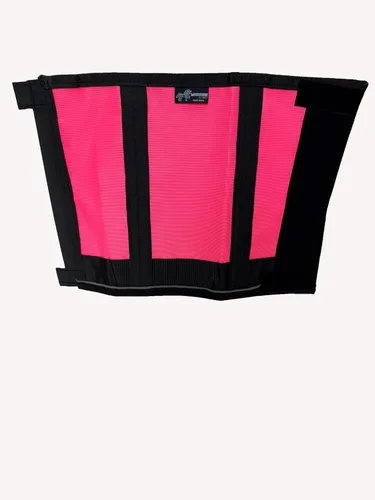 Vista 2 de Botas Warrior Fly para caballos, botas de caballo de malla transpirable para protección contra moscas y comodidad en las piernas, juego de 4 Rosa