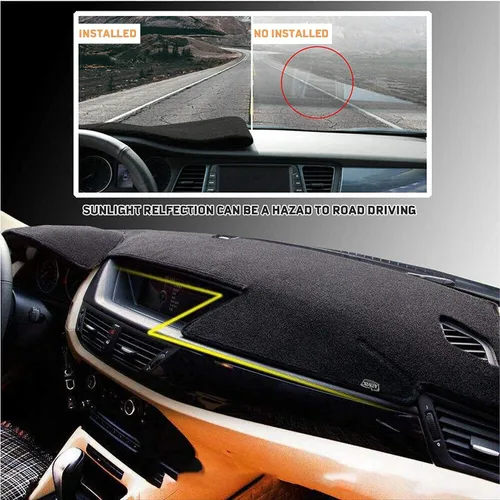 Vista 6 de MODIGT Alfombrilla para cubierta de salpicadero Compatible con Nissan Altima 2007 2008 2009 2010 2011 2012 Nissan Altima Sedán Coupé Protector