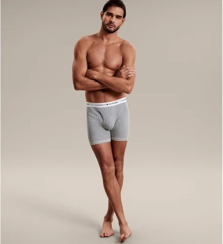 Vista 6 de Tommy Hilfiger Ropa interior para hombre, algodón, clásico, paquete de 4 calzoncillos tipo bóxer