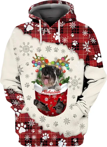 Vista 33 de Sudadera con capucha 3D personalizada para perro, diseño de perro con nombre personalizado, sudadera con capucha de perro de amor, camisa de perro