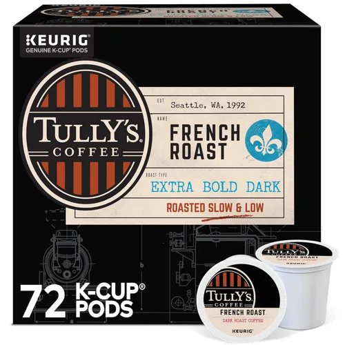 Vista 15 de Tully's Coffee Breakfast Blend Keurig - Cápsulas K-Cup de una sola porción, café tostado ligero, 96