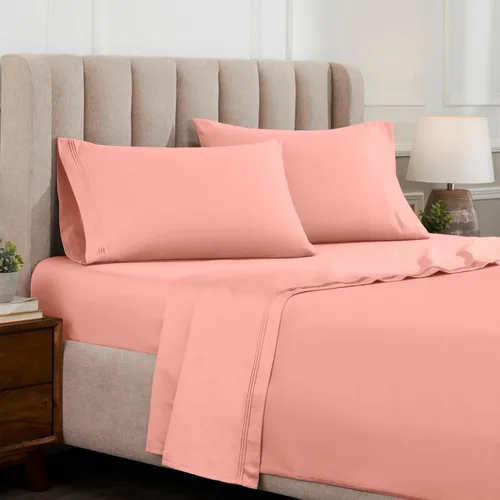 Vista 16 de Superior Egyptian Cotton 4 Piece Sheet Set, Luxury 1000 Thread Count, Modern Design, Sustainable Sheets, Ultra-Soft Basics, Solid, Deep Pocket